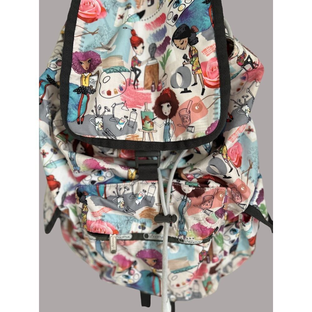 Moomin Lesportsac Backpack Large Print All Over - Gem